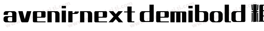 avenirnext demibold 粗体字体转换